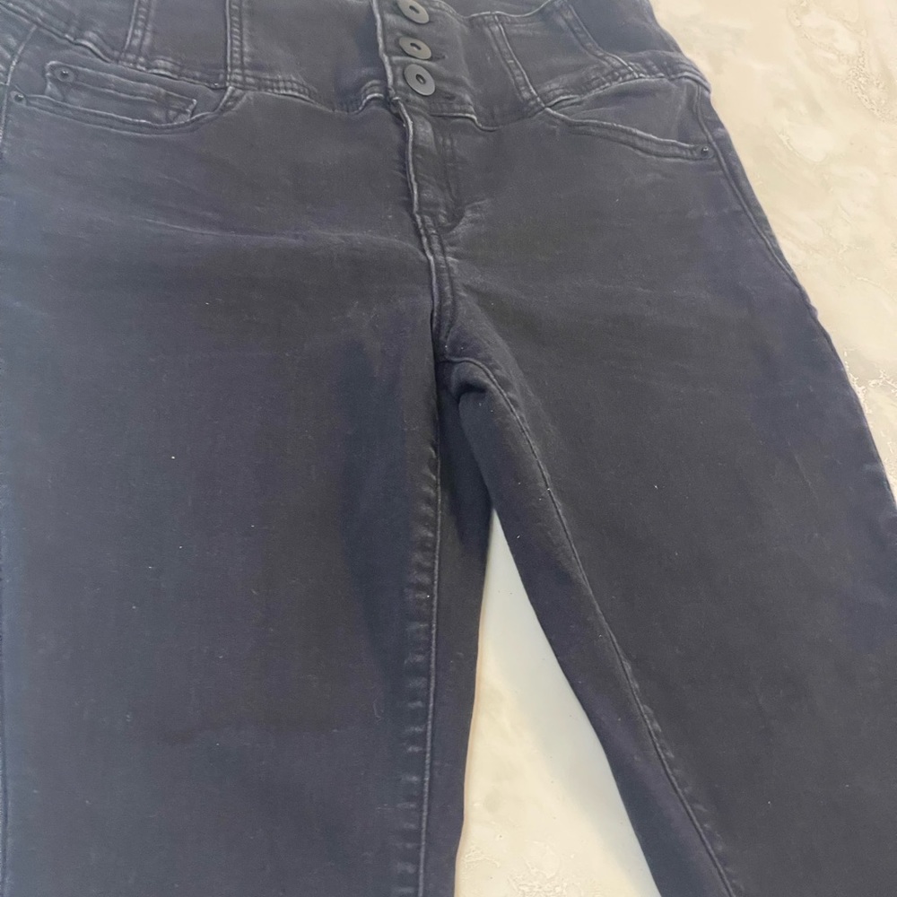 No Boundaries Low Rise Jeans L 38 W 30 Color:Jet Black S 13